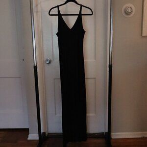Vintage Gen X Maxi Evening Dress Black Size S
